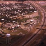 1970s aerial – 35 and Main Street