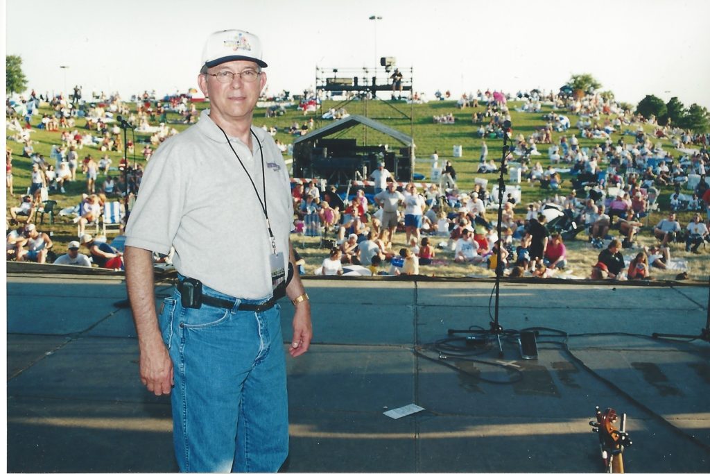 Mayor Gene Carey at the annual Independence Day celebration in 2001. Carey was the longest-serving mayor in Lewisville history, with more than nine years in the office starting in 2000.