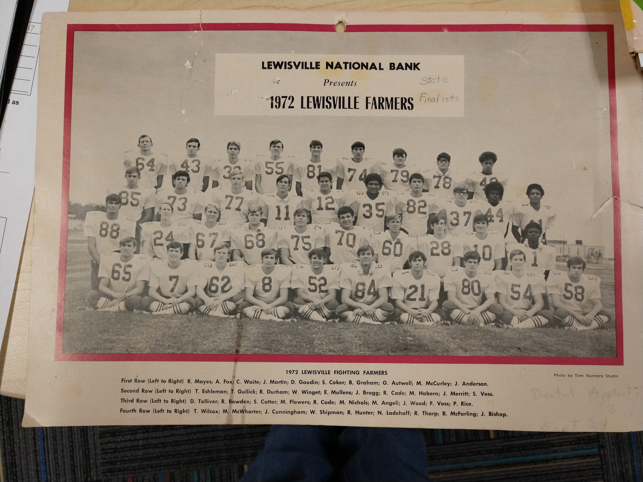 1972 Team Photo – LHS football team