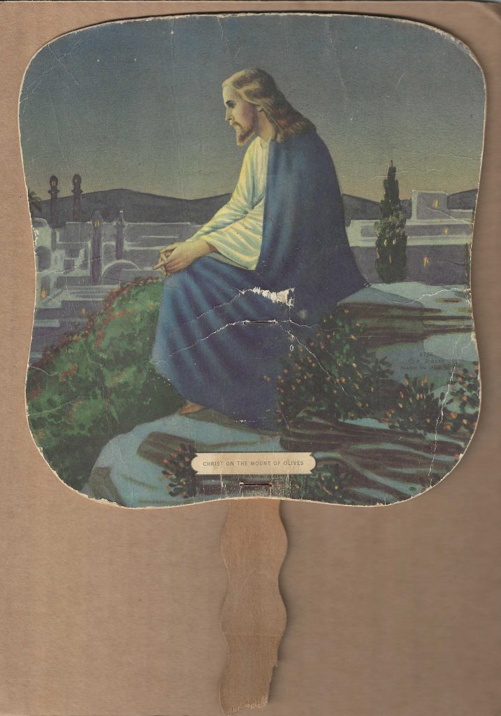 1950s Hand Fan - J.E. Whatley Store