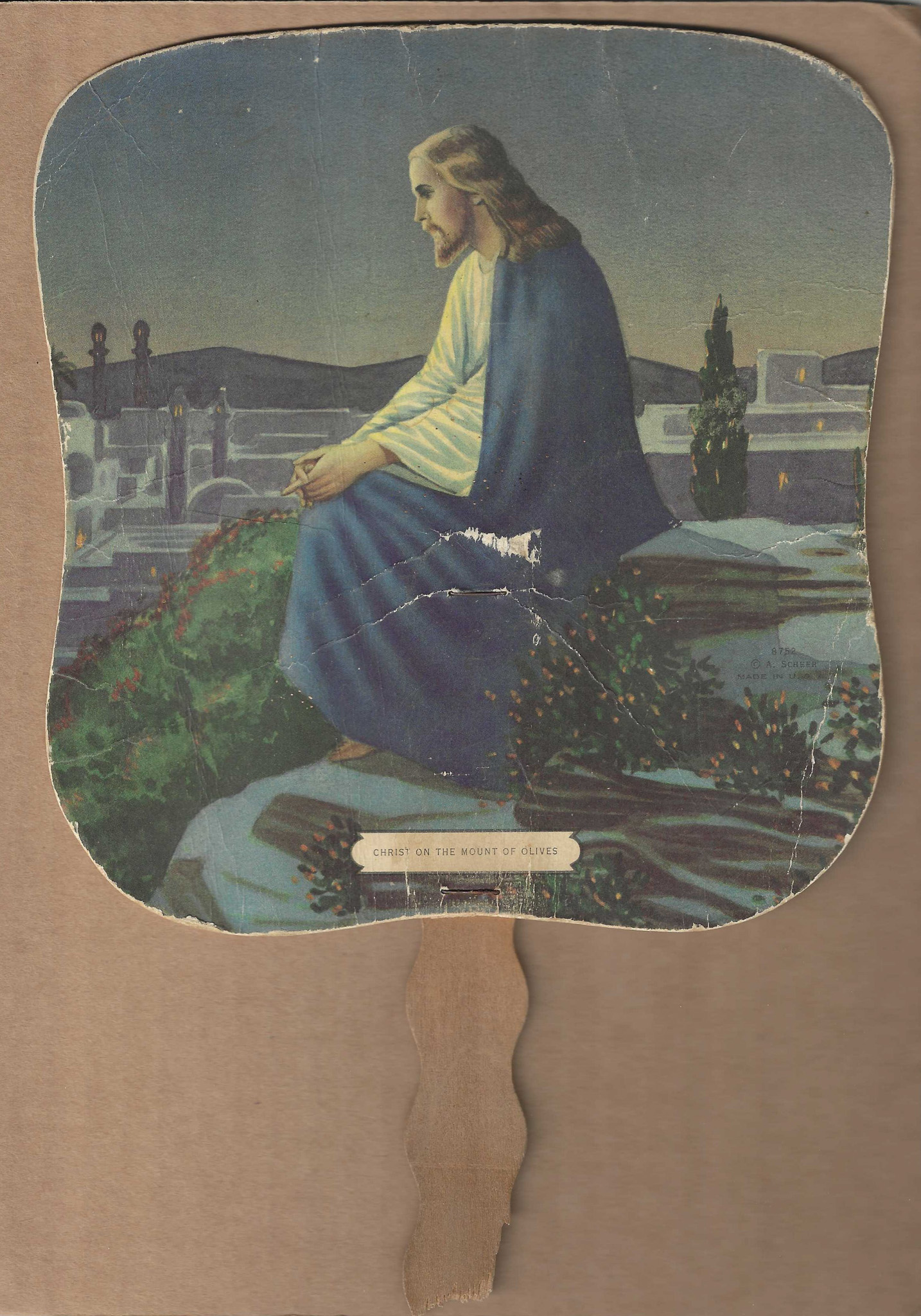 1950s Hand Fan – J.E. Whatley Store