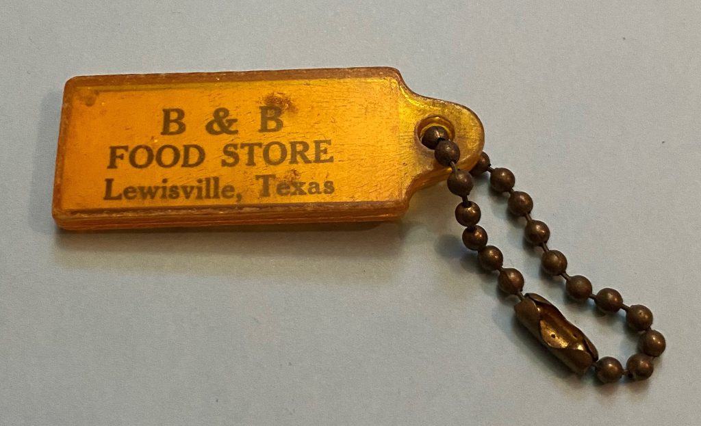 1950s Keychain - B&B Food Store