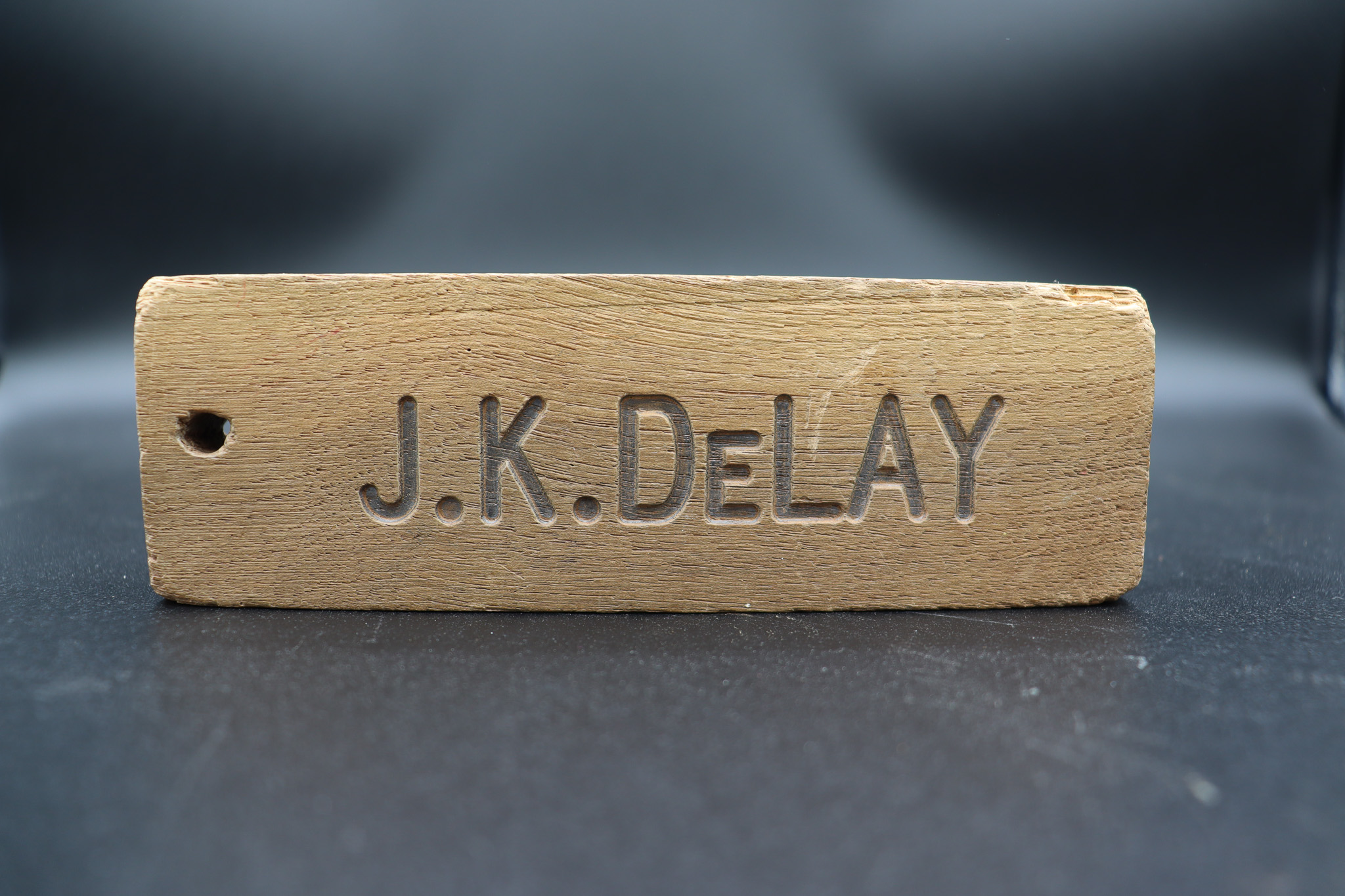 1979 Wood Block – DeLay Middle School Hall Pass