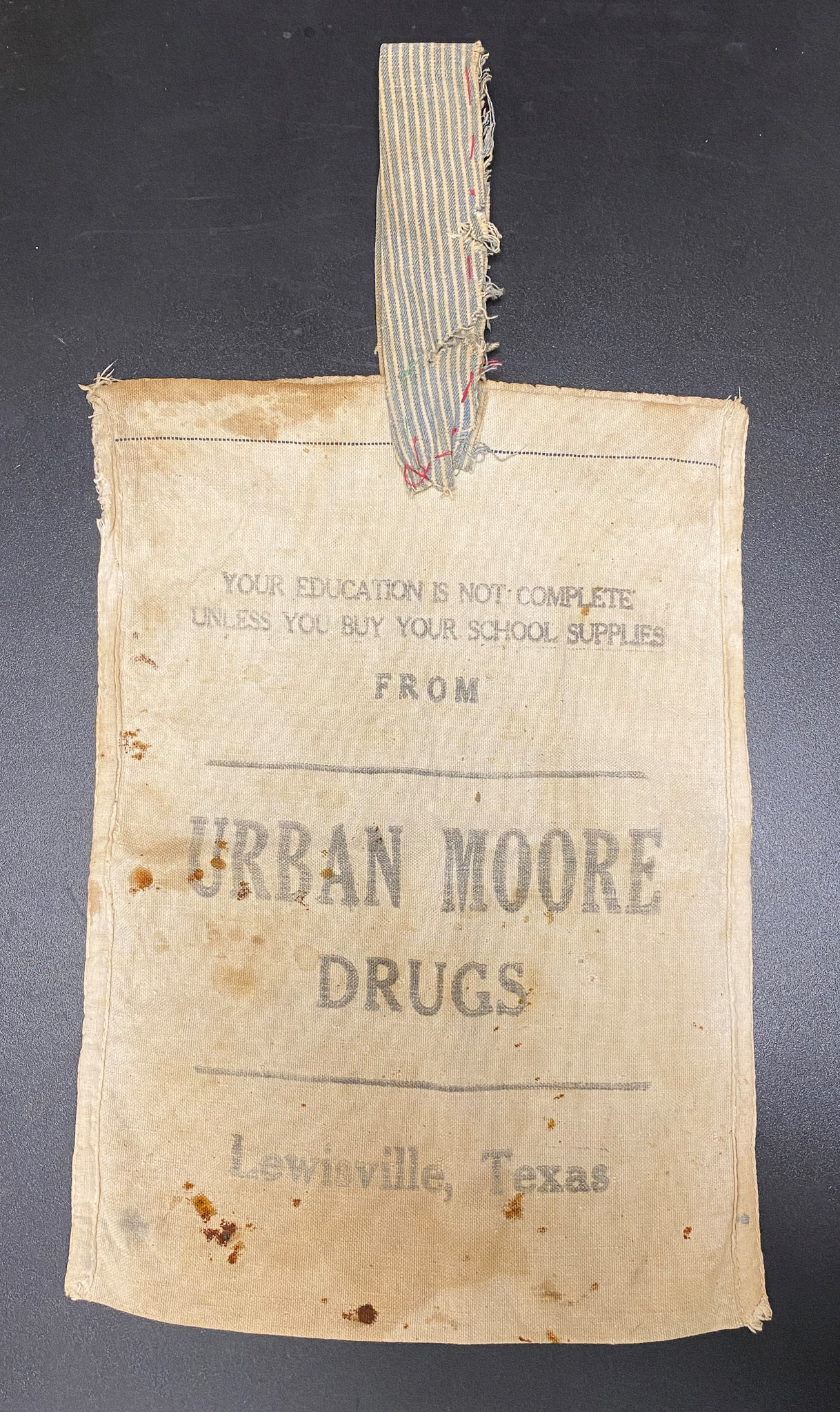1930s – Canvas Bag – Urban Moore Drugs