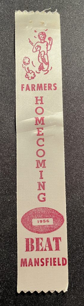 1956 Spirit Ribbon - Farmers Homecoming Beat Mansfield