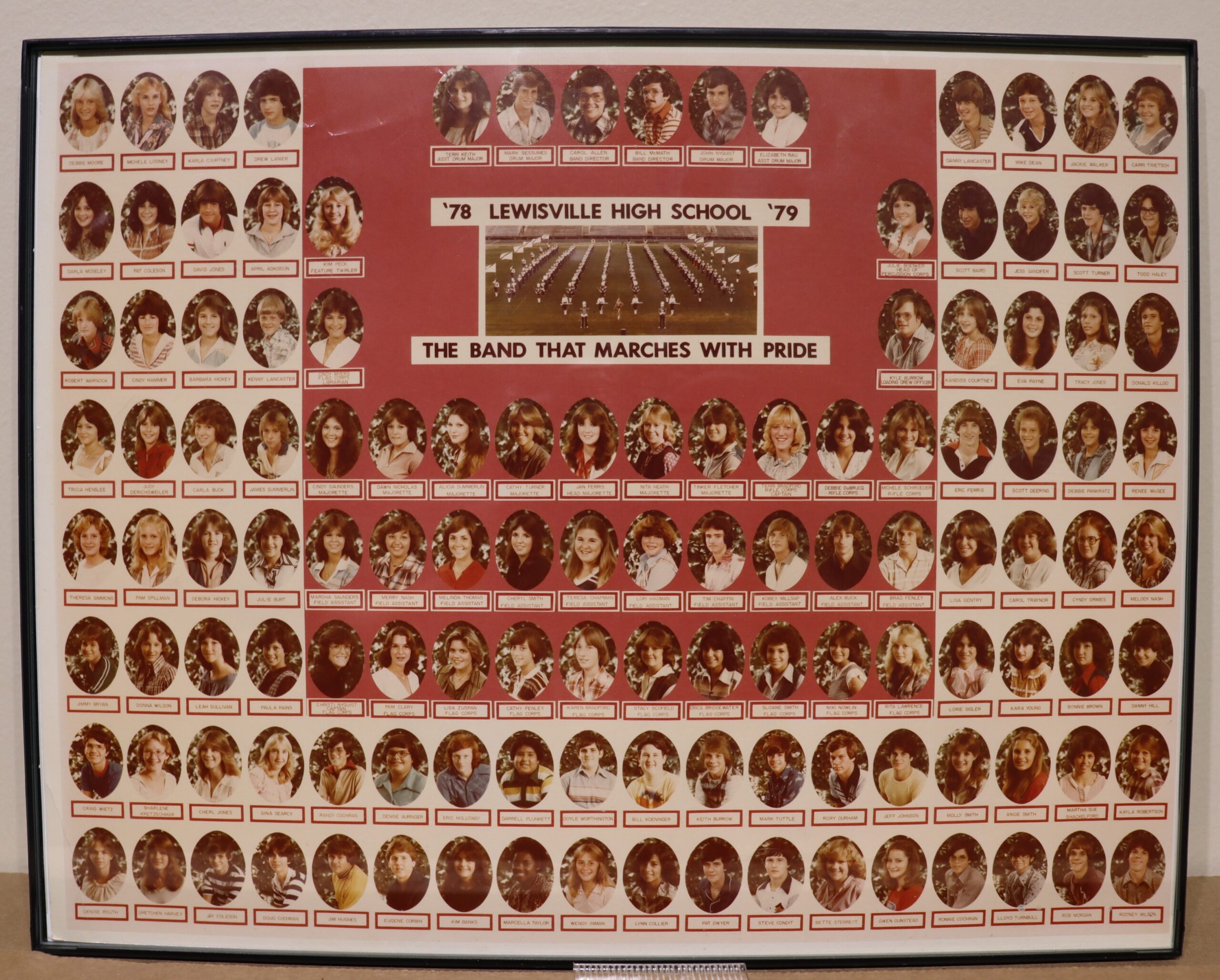 1978 Photo (framed) – Lewisville High School band