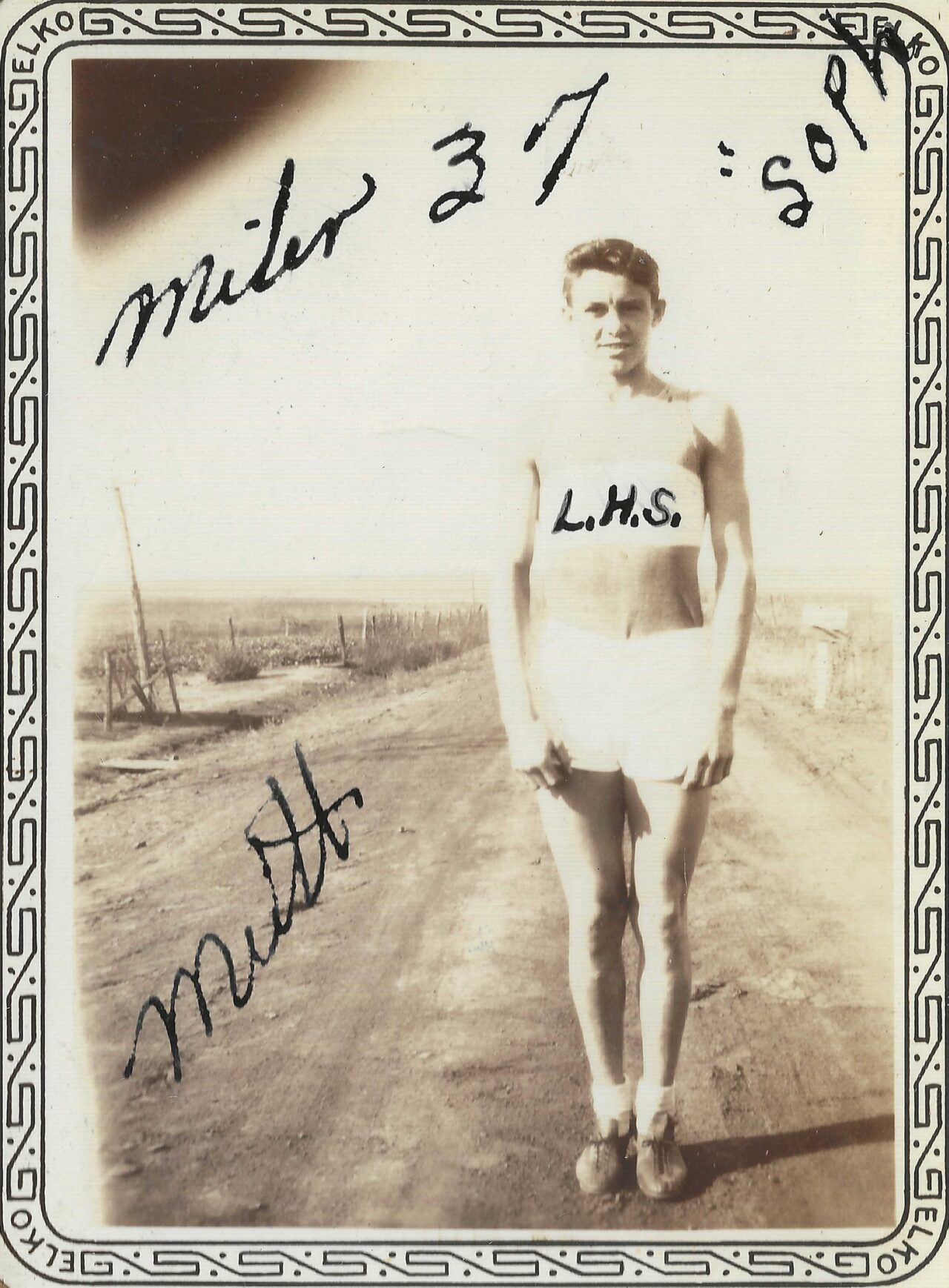 1937 - William L. Garrison miler standing