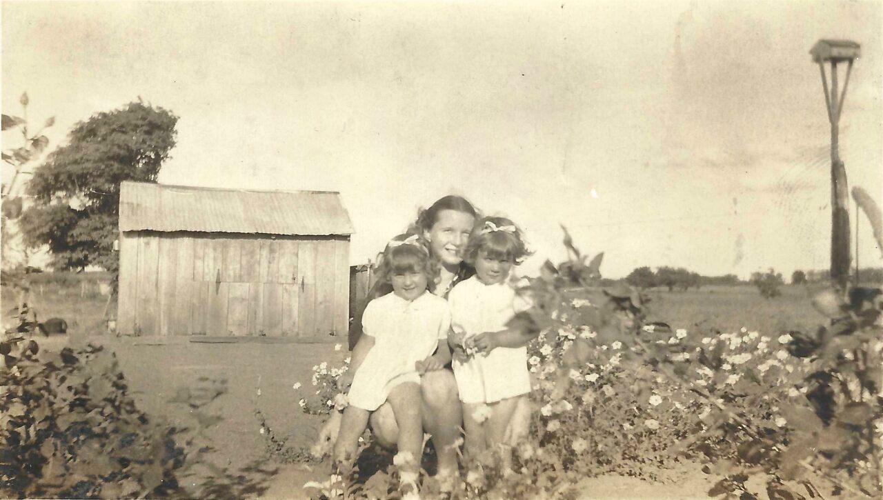 1937 - Russell twins with a woman
